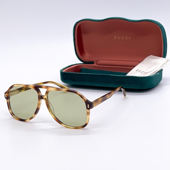 NEW GUCCI GG1042S 004 UNISEX AVIATOR SUNGLASSES GUCCI GG1042S - Picture 4 of 11